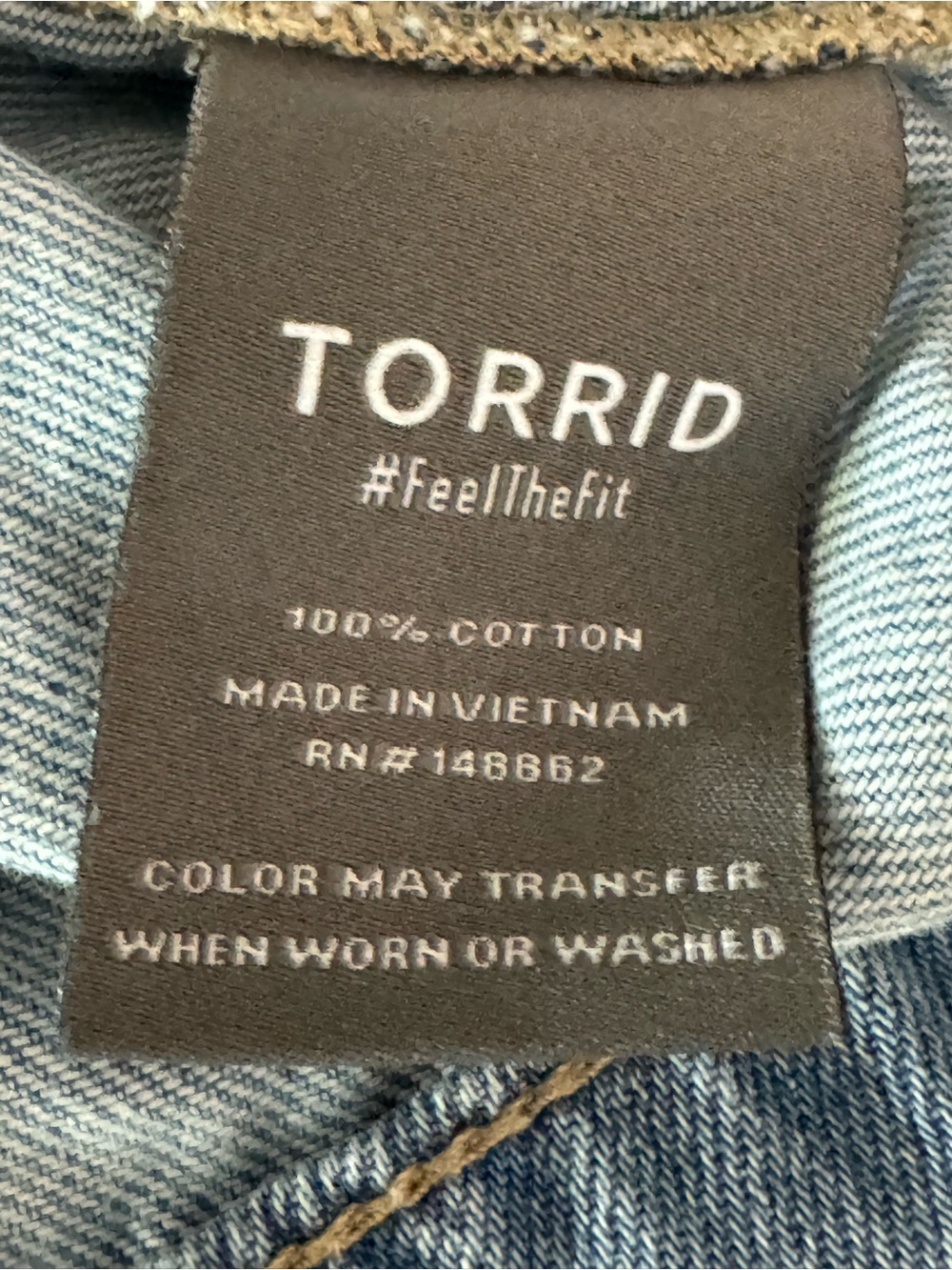 NWT Torrid Crop Denim Trench Coat Jacket Light Wash Double Breasted Plus Size 5X - Picture 4 of 4